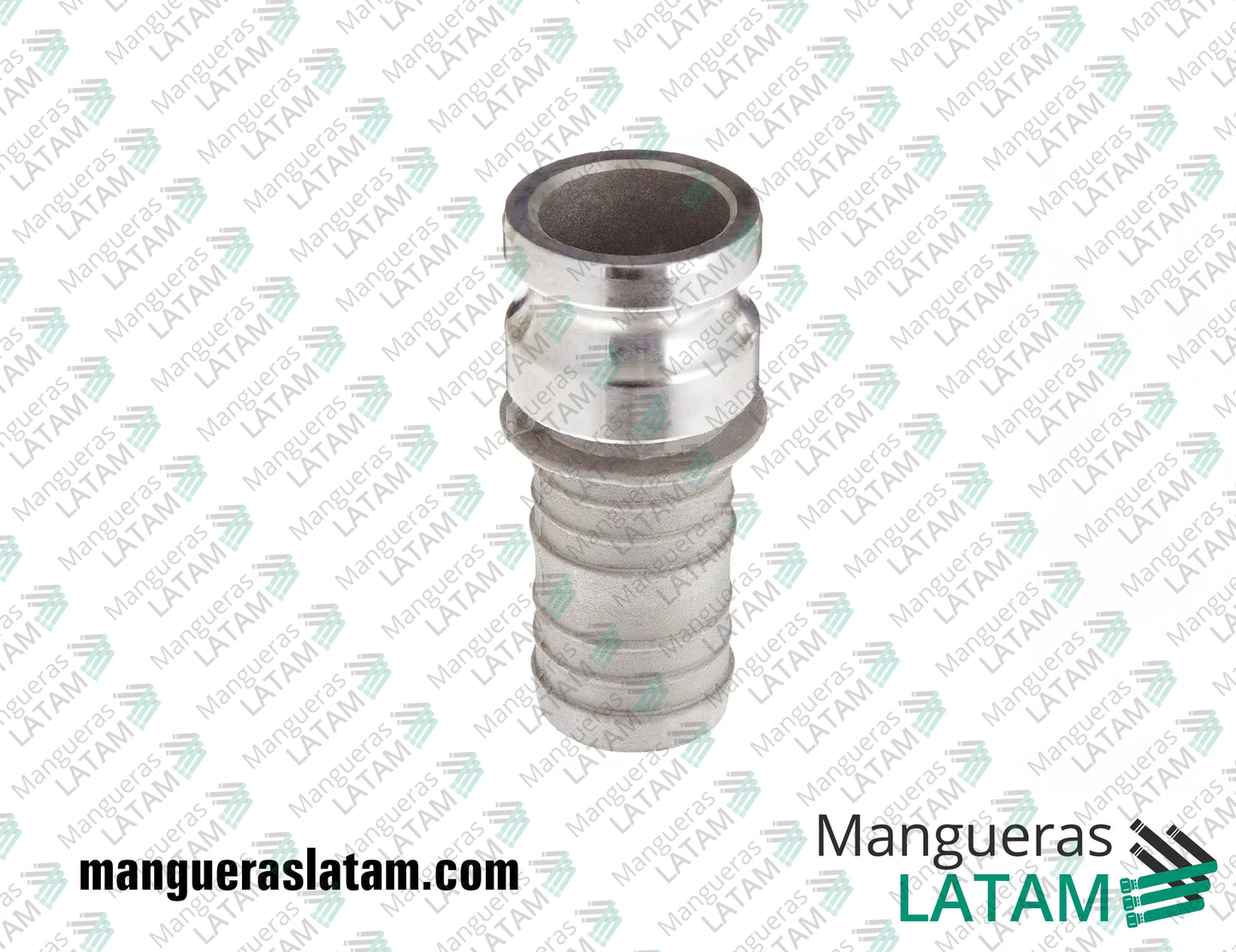 Acople Rápido Camlock Espiga Macho Modelo E de Aluminio Flexpower