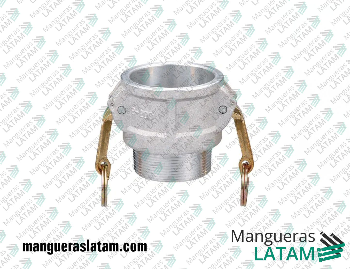 Acople Rápido Camlock Hembra Rosca Macho Modelo B de Aluminio Flexpower