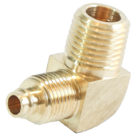 Acople Codo a 90 grados Conector de Bronce Poberaj para Mangueras y Tuberias