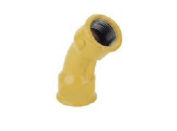 Acople Curvas Hembra Hembra 45 grados adaptador de Epoxi Poberaj