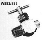 Acople Llave Recta de Bronce Poberaj para Mangueras y Tuberias