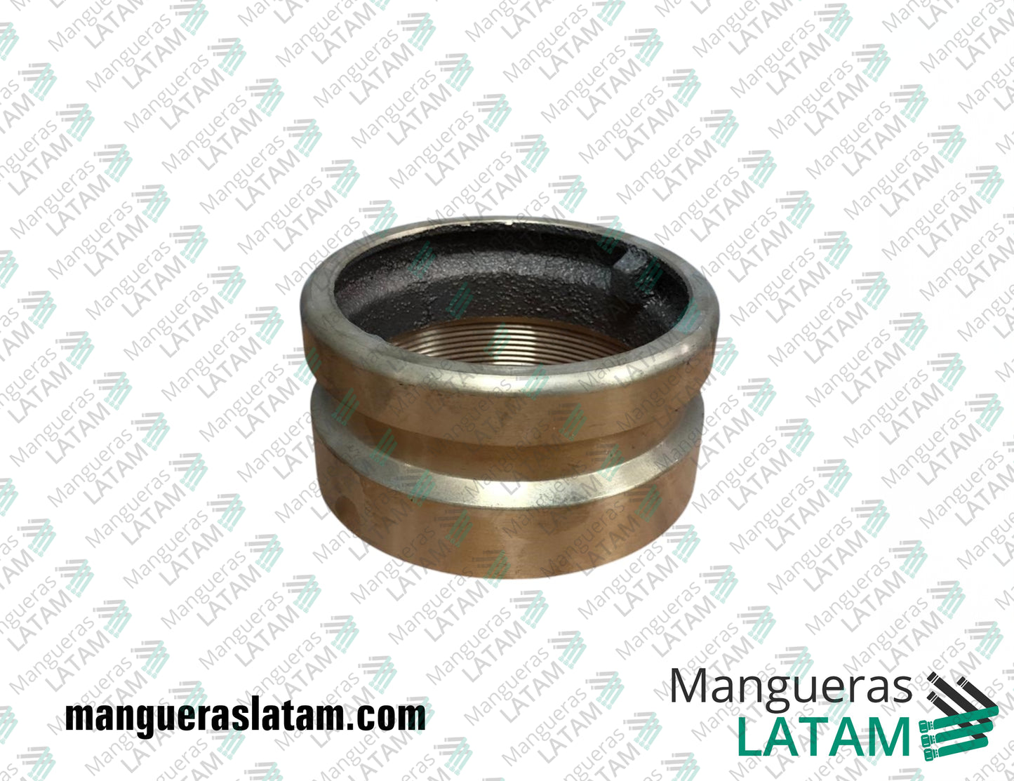 Adaptador Descarga Hermética 4″ Bronce Mangueras Industriales