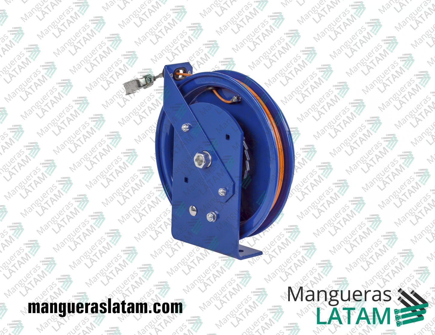 Carretel Retráctil Descarga Estática para Mangueras Industriales
