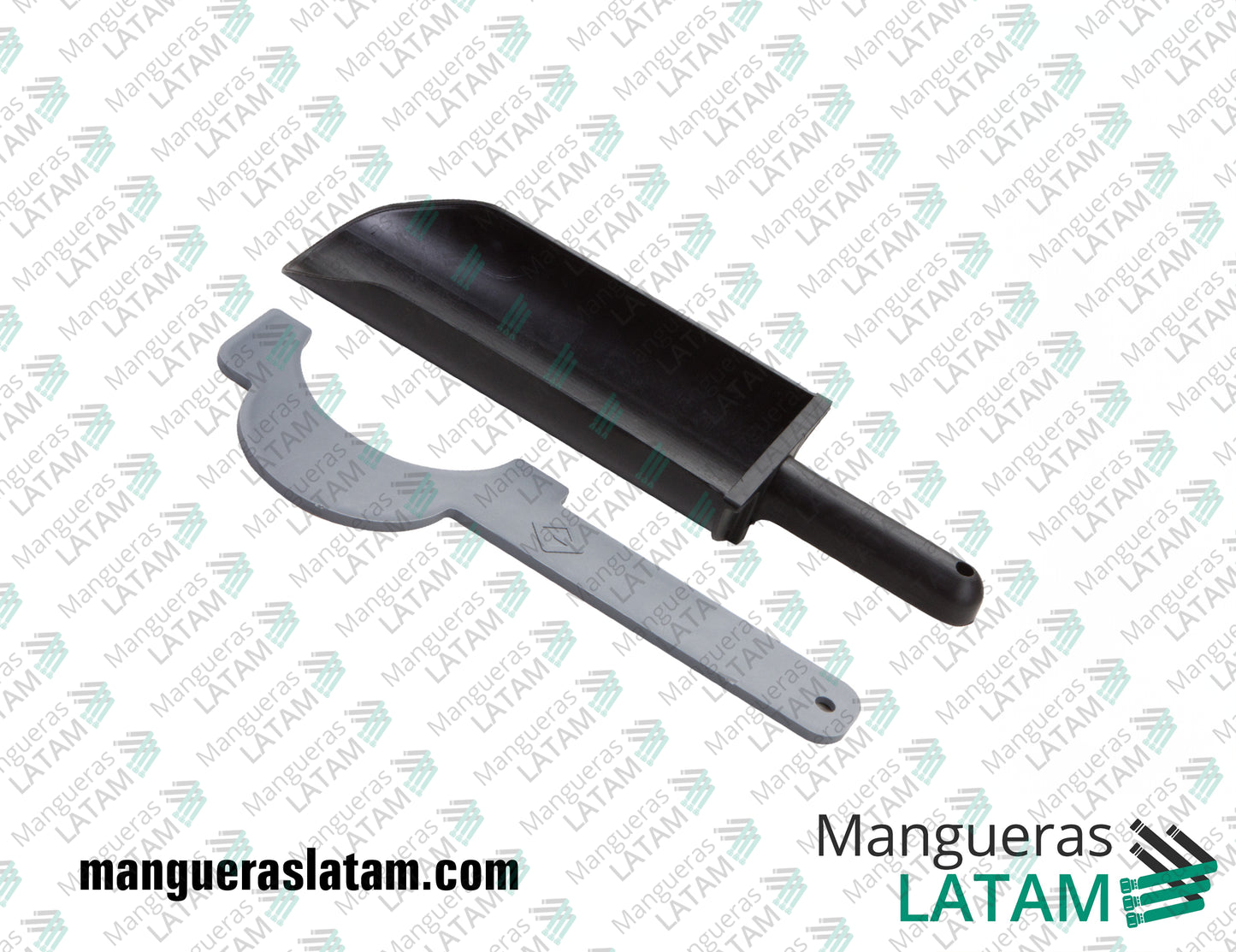 Conjunto de Pala y Espatula para Mangueras Industriales