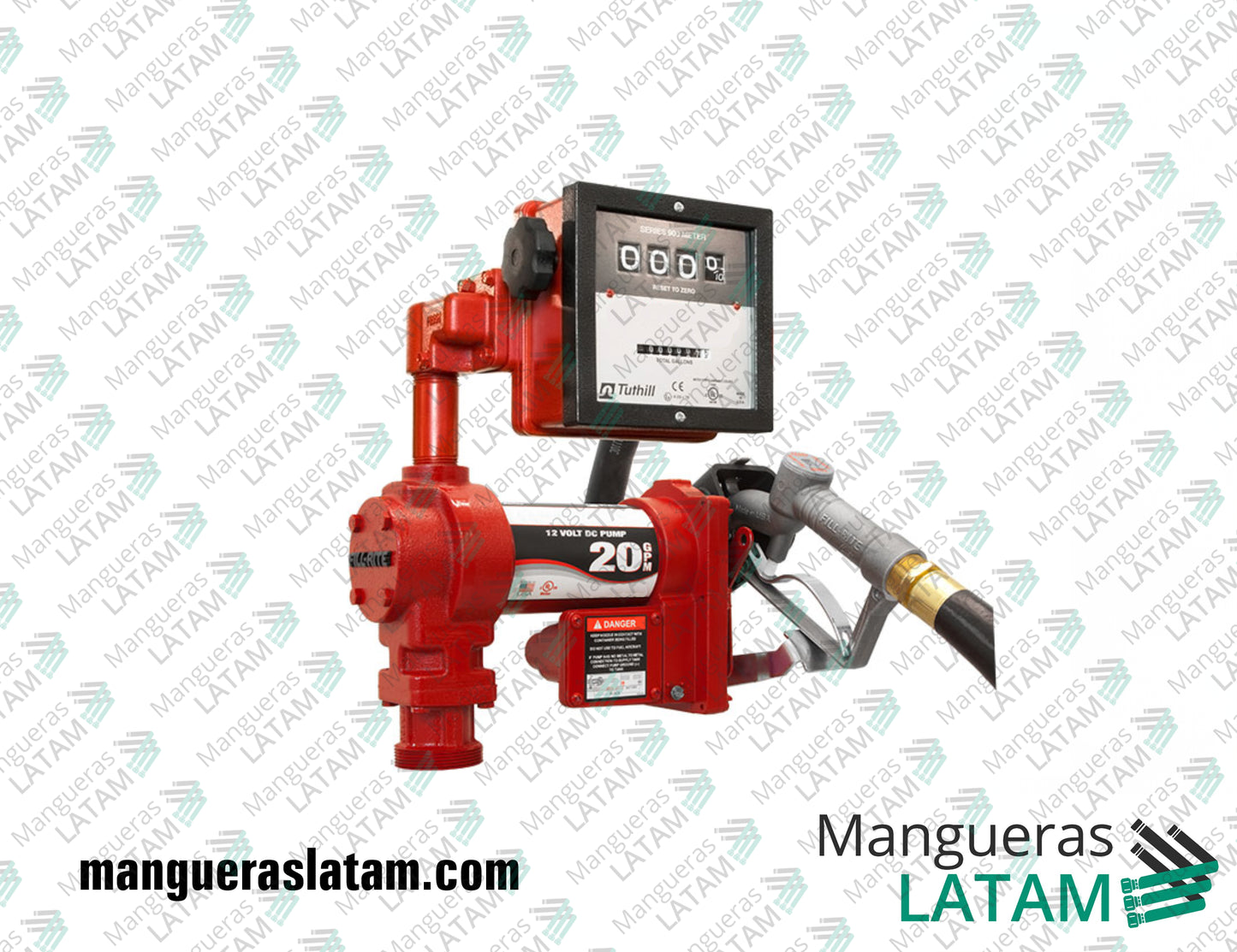 FR 4211 Bomba Antiexplosiva APE 12 volts con Medidor para Mangueras Industriales