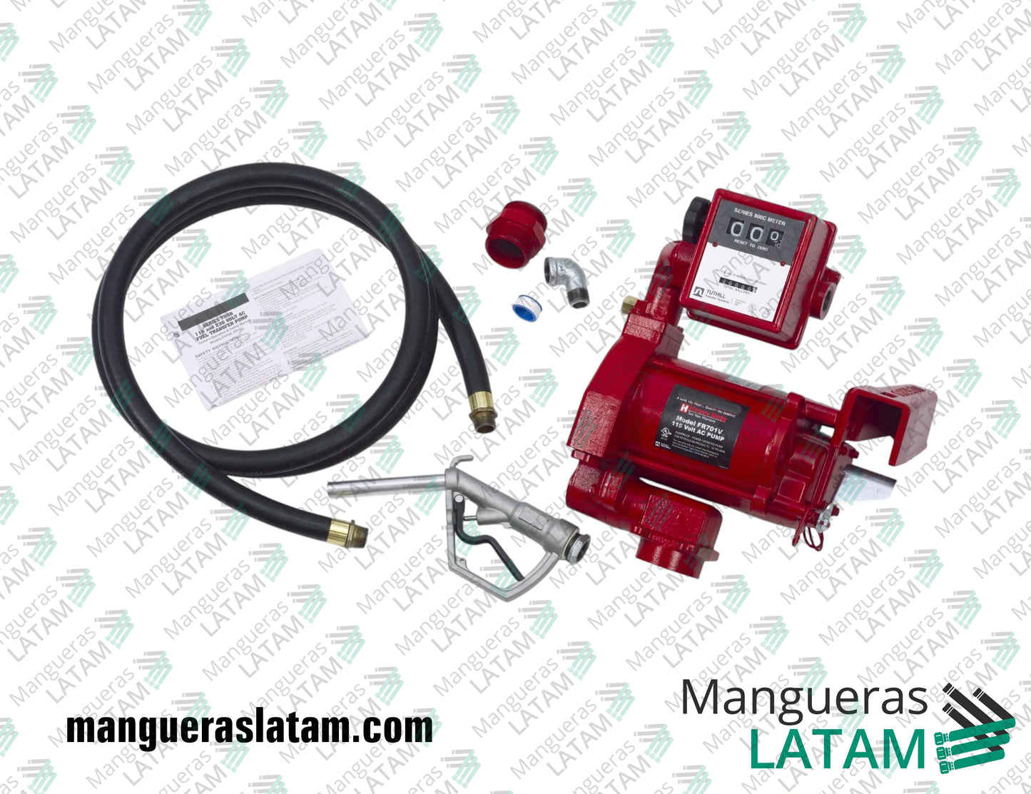 FR 701 Bomba Antiexplosiva VGL 220 voltios con Medidor para Mangueras Industriales