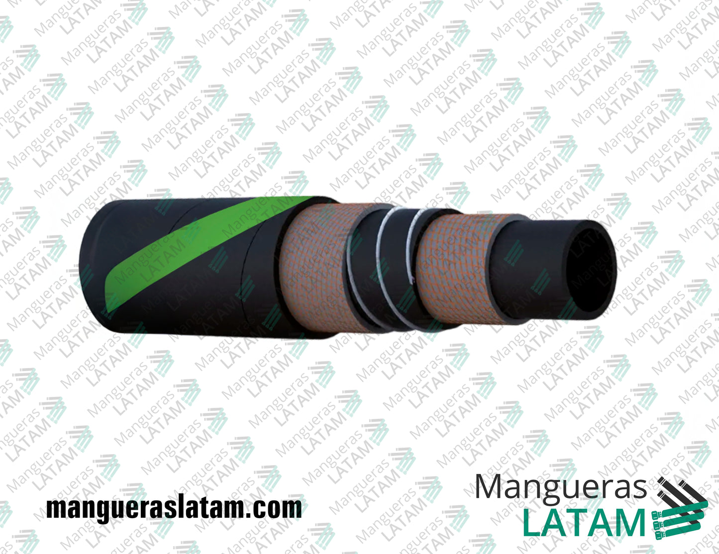 Manguera de Goma Aspirante Expelente para Uso General 10 Bar Flexpower