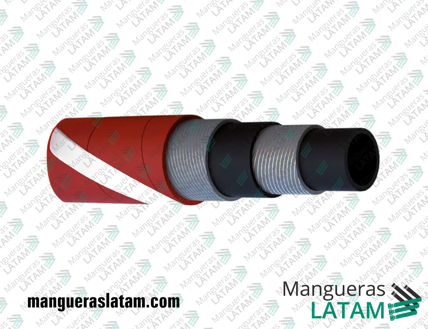 Manguera de Goma Expelente Vapor 210°C Calorstar Flexpower