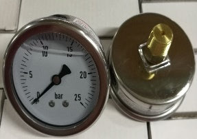 Manómetro Salida Posterior Mics Hoses Mangueras Industriales