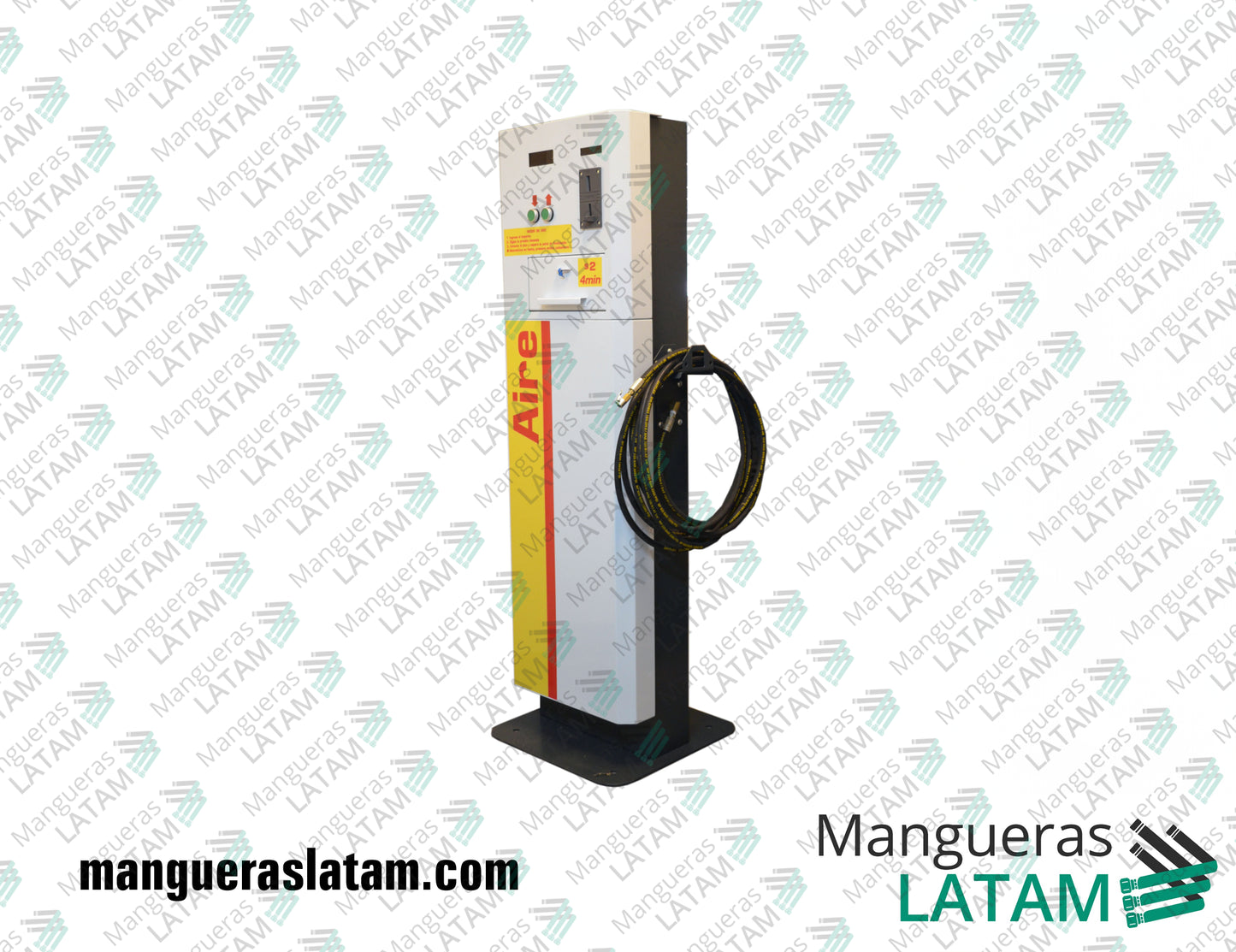 Poste calibrador de Presión de Neumáticos para Estaciones de Servicio Mangueras Industriales