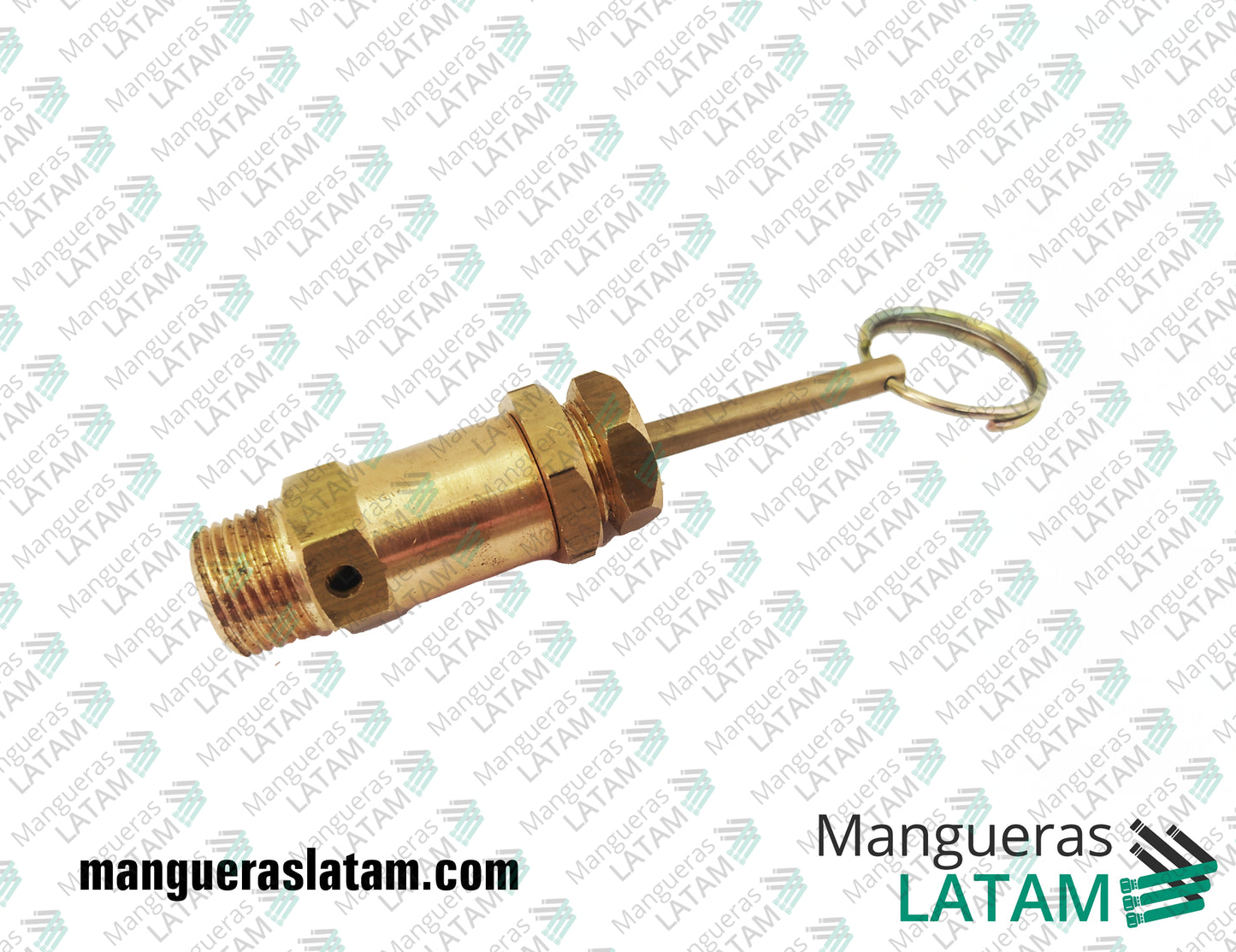 Acople Valvula de Seguridad con Tirador de Bronce Poberaj para Mangueras y Tuberias
