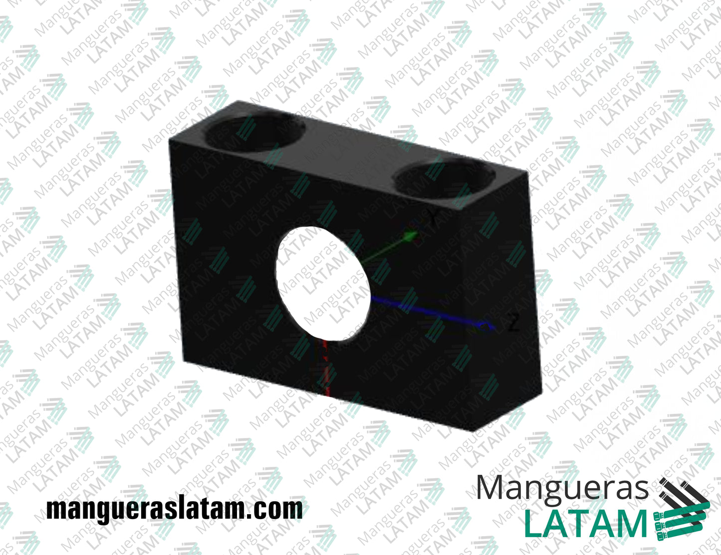 Accesorio Bloque para Basculante Frontal o Central para Mangueras Neumáticas