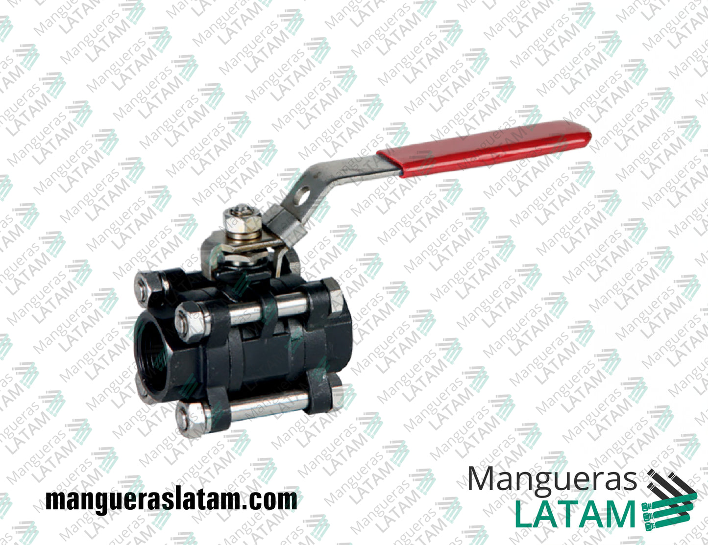 Válvula Esférica de 3 Piezas 1000WOG WCB