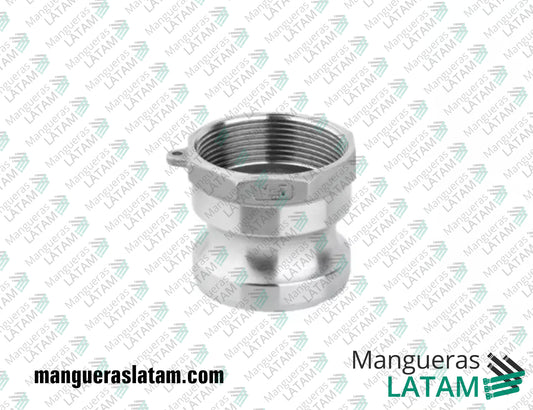 Acople Rápido Camlock Macho Rosca Hembra Modelo A de Aluminio Flexpower