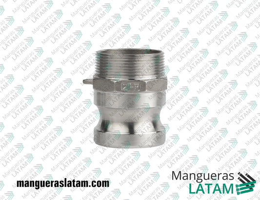 Acople Rápido Camlock Macho Rosca Macho Modelo F Flexpower