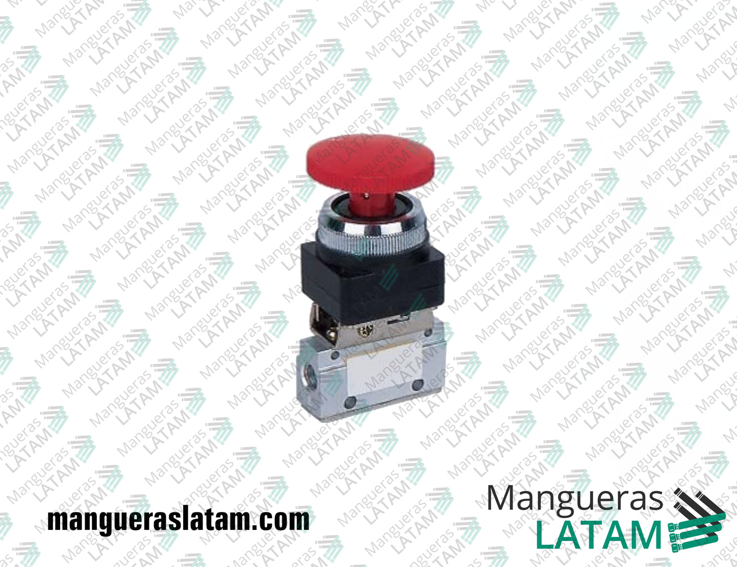 Acople Válvula Botón Rojo para Mangueras Industriales