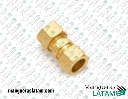 Conector Doble Accesorio de Bronce para Oil & Gas / Petroleo
