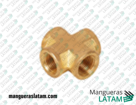 Cruz Hembra BSP Accesorio de Bronce para Oil & Gas / Petroleo