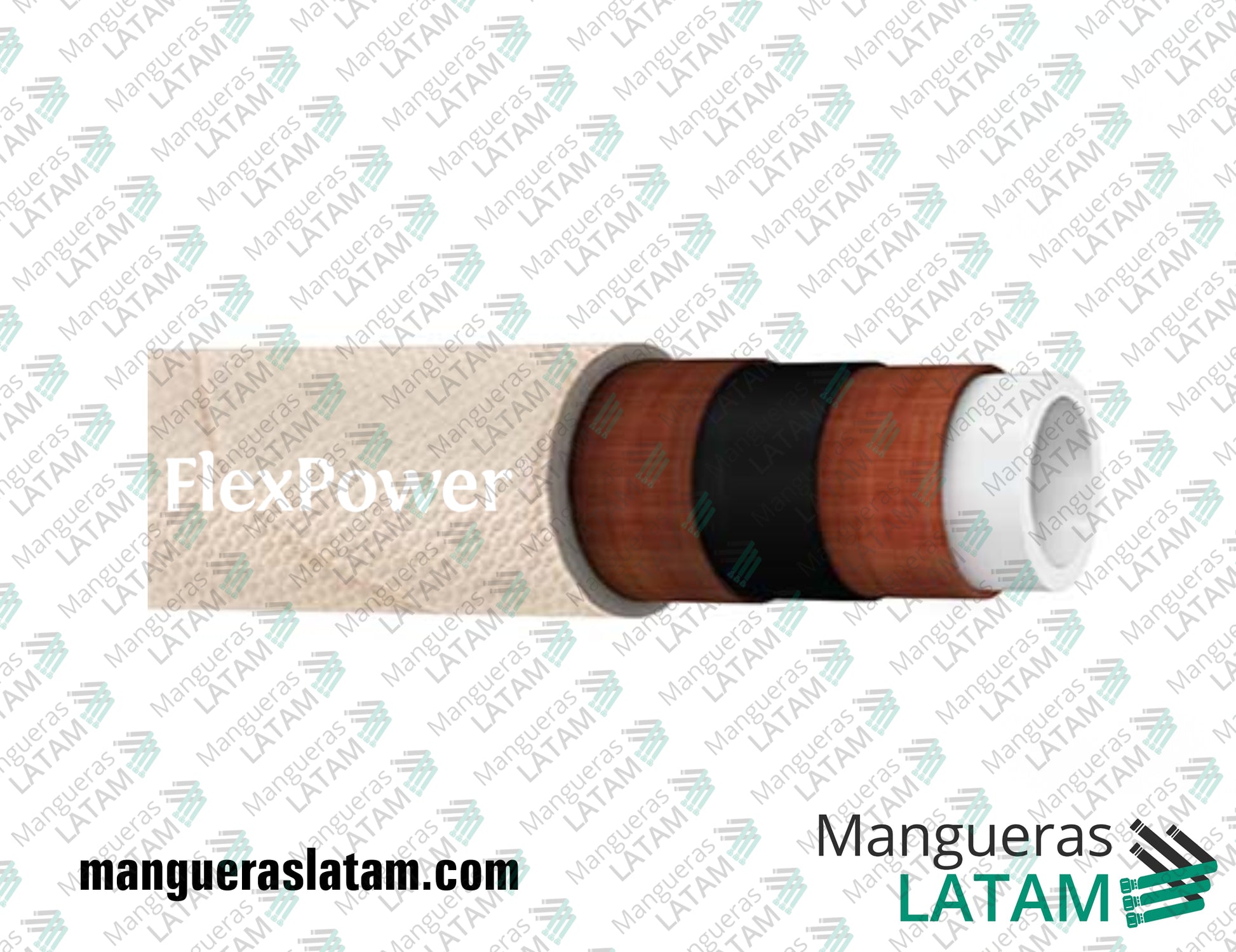 Manguera Hidráulica FP606 - STEEL MILL WATER DELIVERY HOSE WITH FIBER GLASS COVER FlexPower