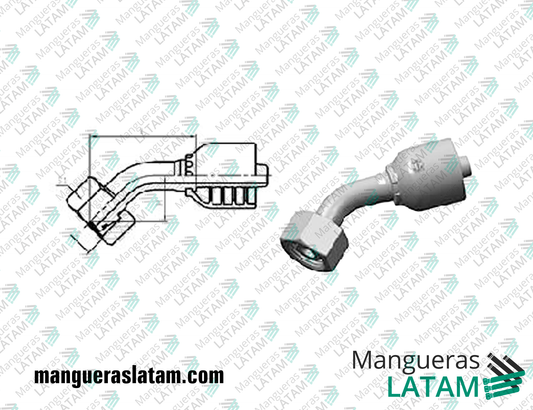 COUPLING FITTINGS METRIC L-TYPE LIGHT SERIES 1DL4