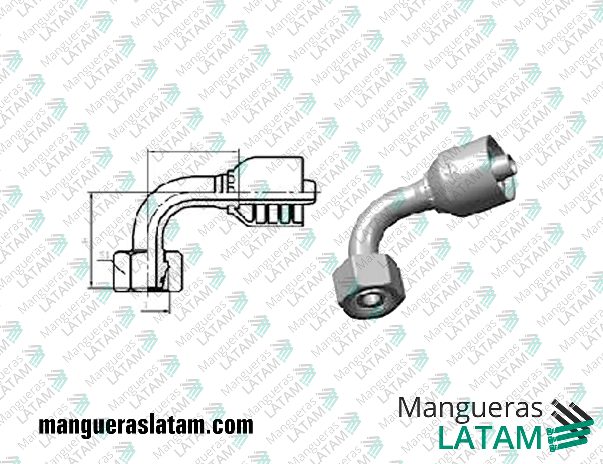 COUPLING FITTINGS METRIC L-TYPE LIGHT SERIES 1DL9