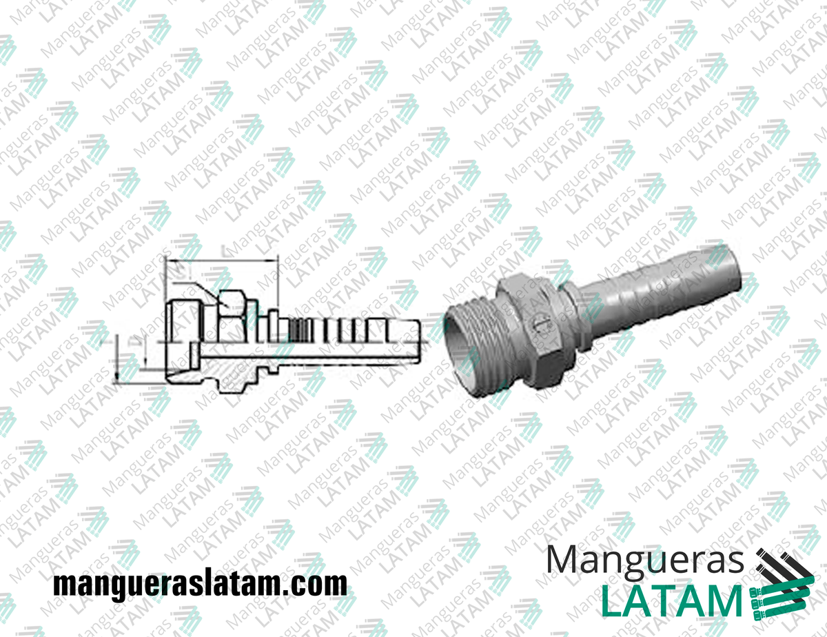 COUPLING FITTINGS METRIC L-TYPE LIGHT SERIES 2CL1