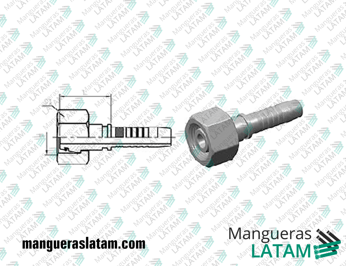 COUPLING FITTINGS METRIC L-TYPE LIGHT SERIES 2DL1