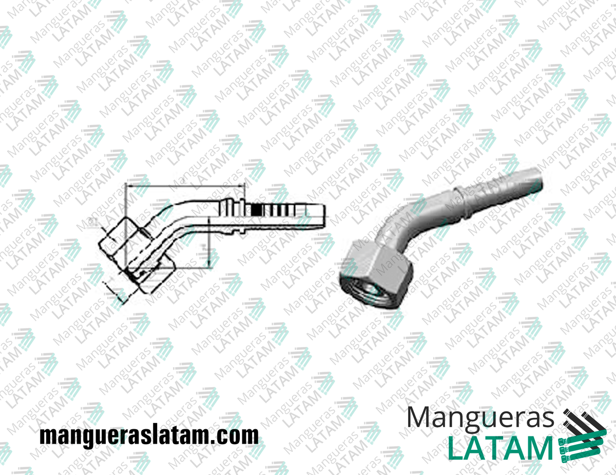 COUPLING FITTINGS METRIC L-TYPE LIGHT SERIES 2DL4