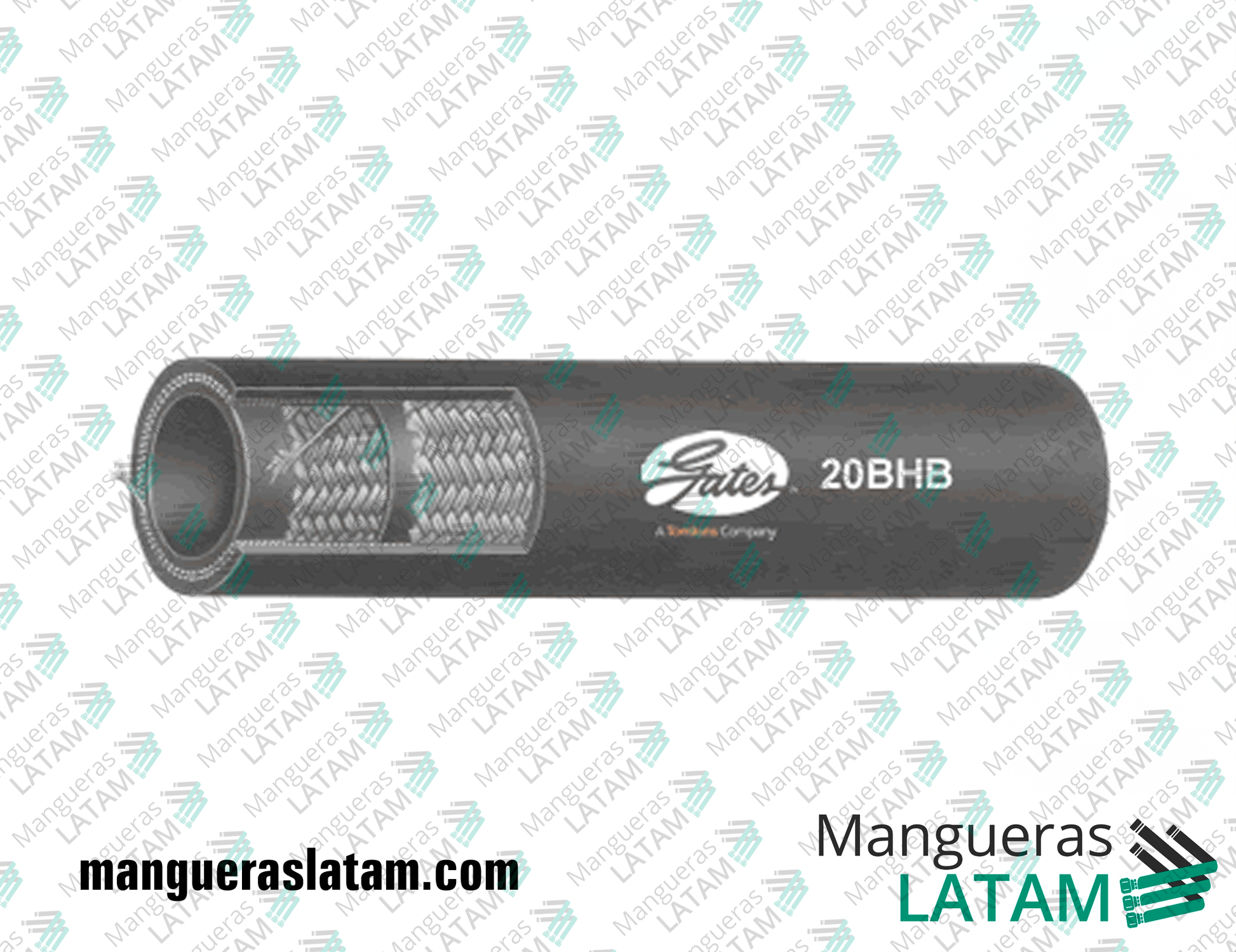 Manguera Industrial Gates para Gas Butano y Propano 20BHB