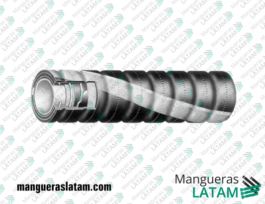 Manguera Industrial Gates Premium para Succión y Descarga de Productos Químicos 45HW