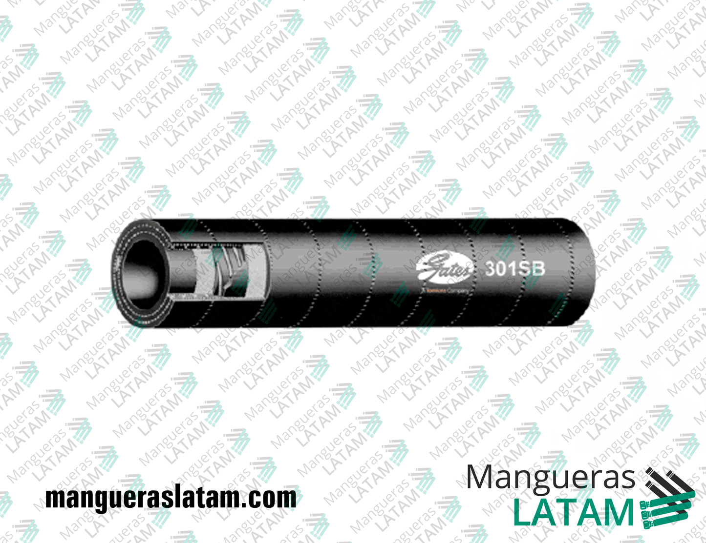 Manguera Industrial Gates para Succión y Descarga de Lodos de Perforación 301SB