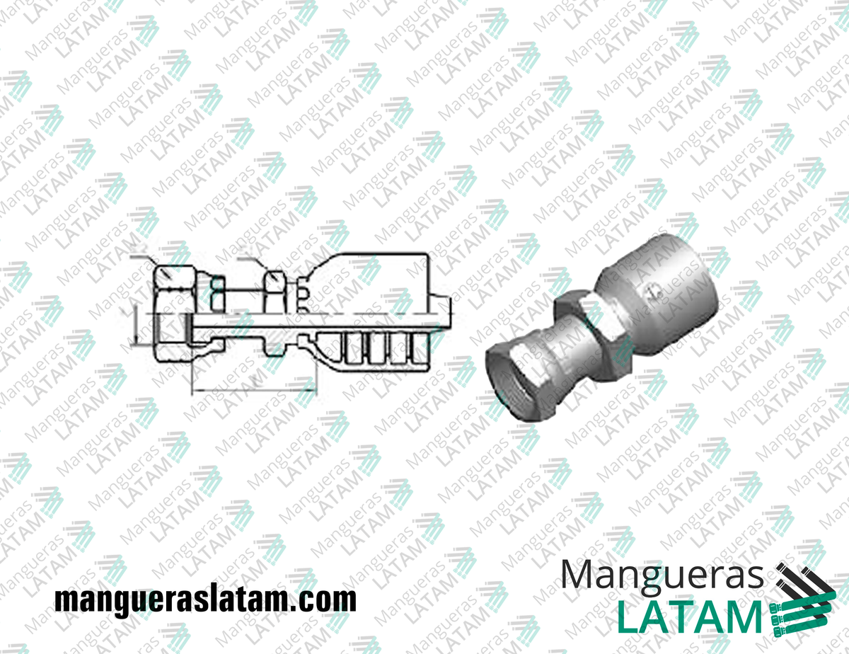 COUPLING FITTINGS ORFS 1OR1-H