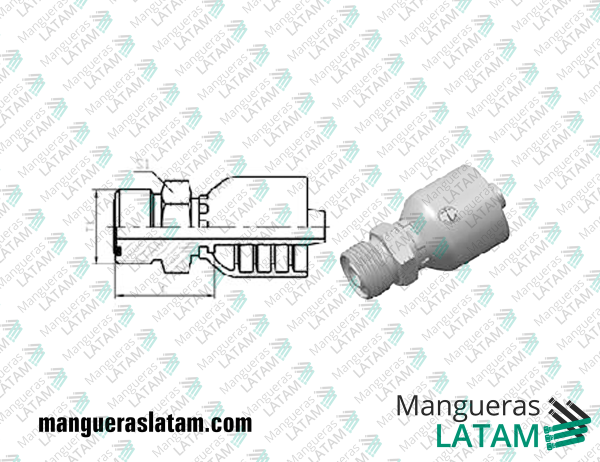 COUPLING FITTINGS ORFS 1PR1-O