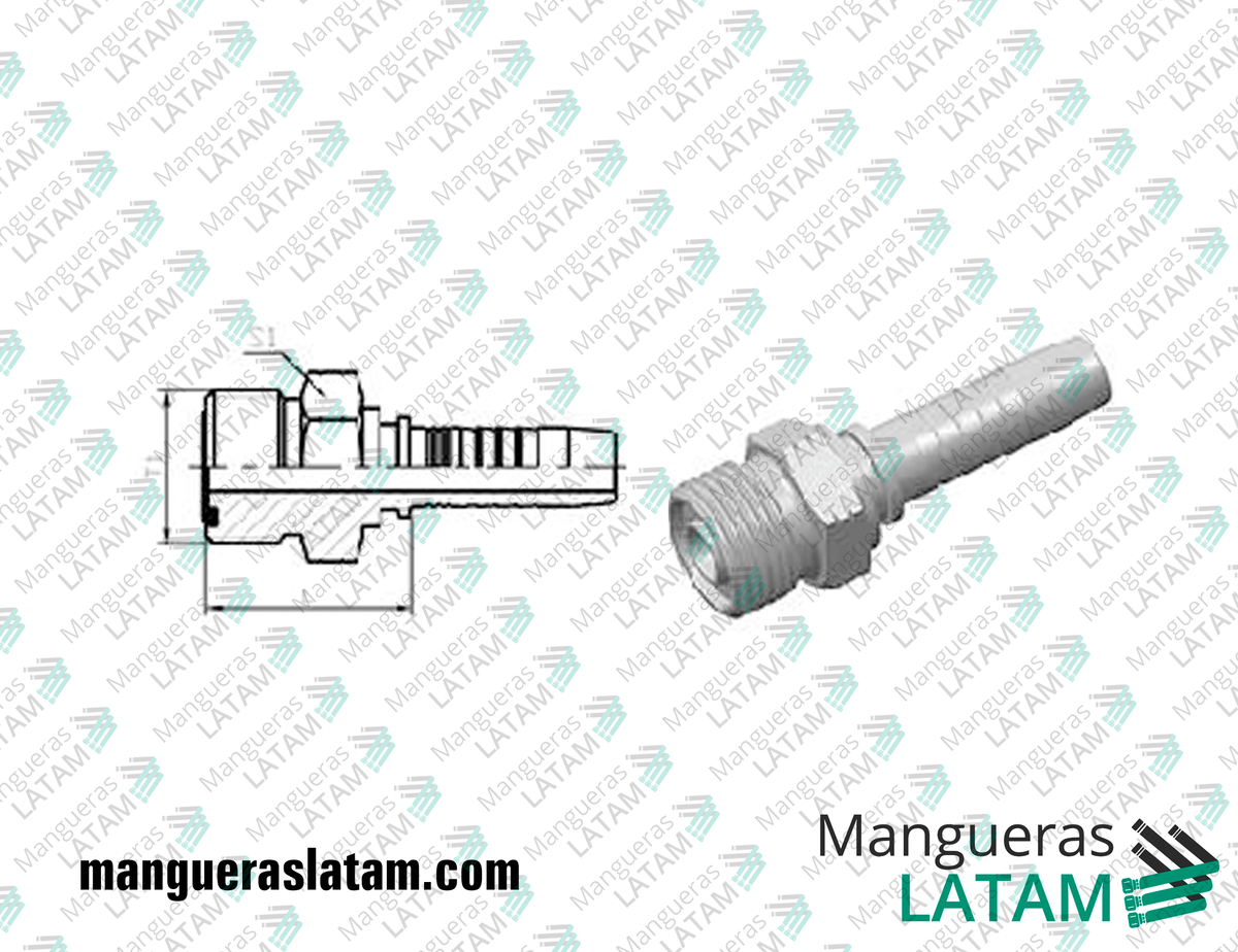 COUPLING FITTINGS ORFS 2PR1-O