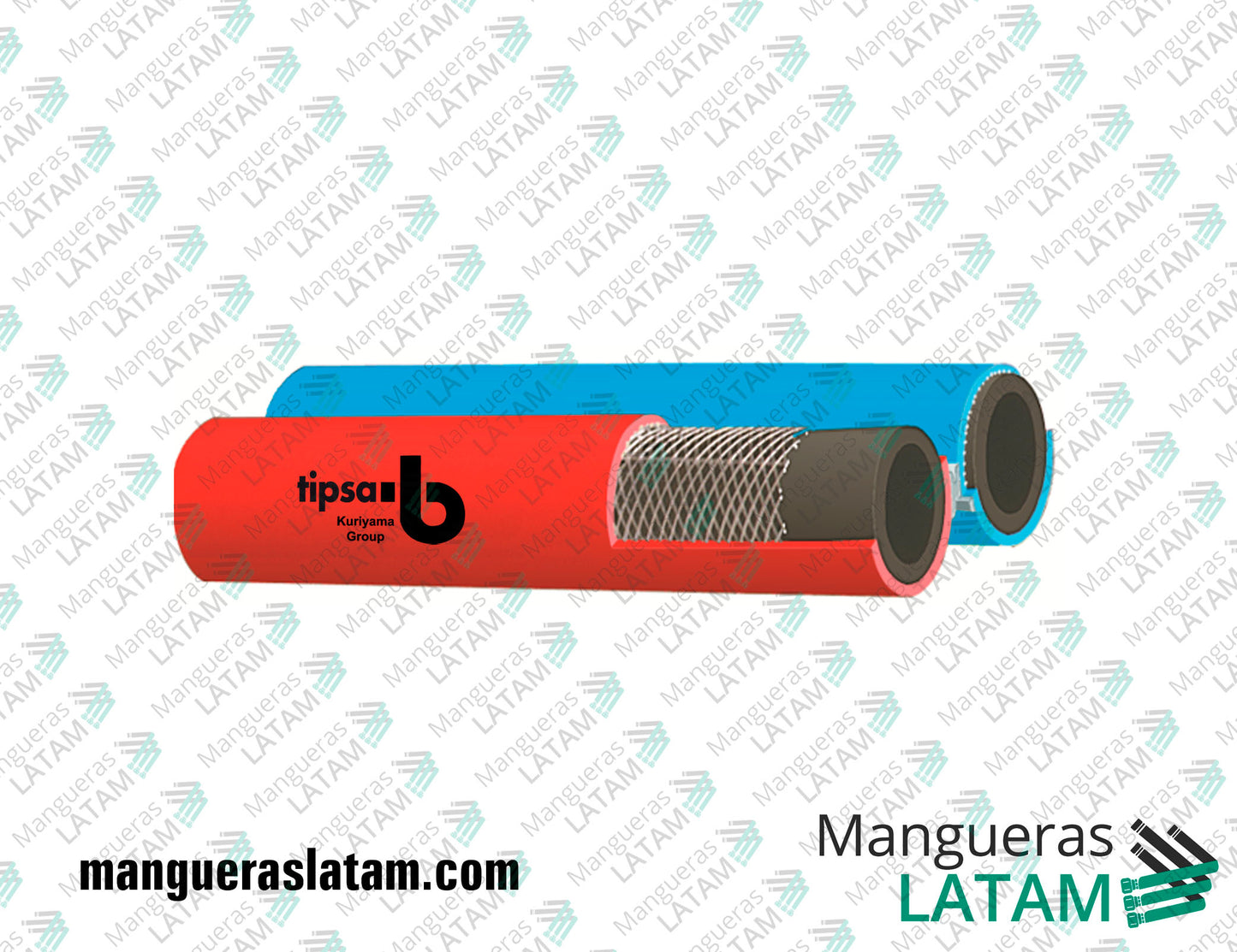 Manguera Industrial RYLSIAM OX 300 PSI Para Soldadura Doble Tubo