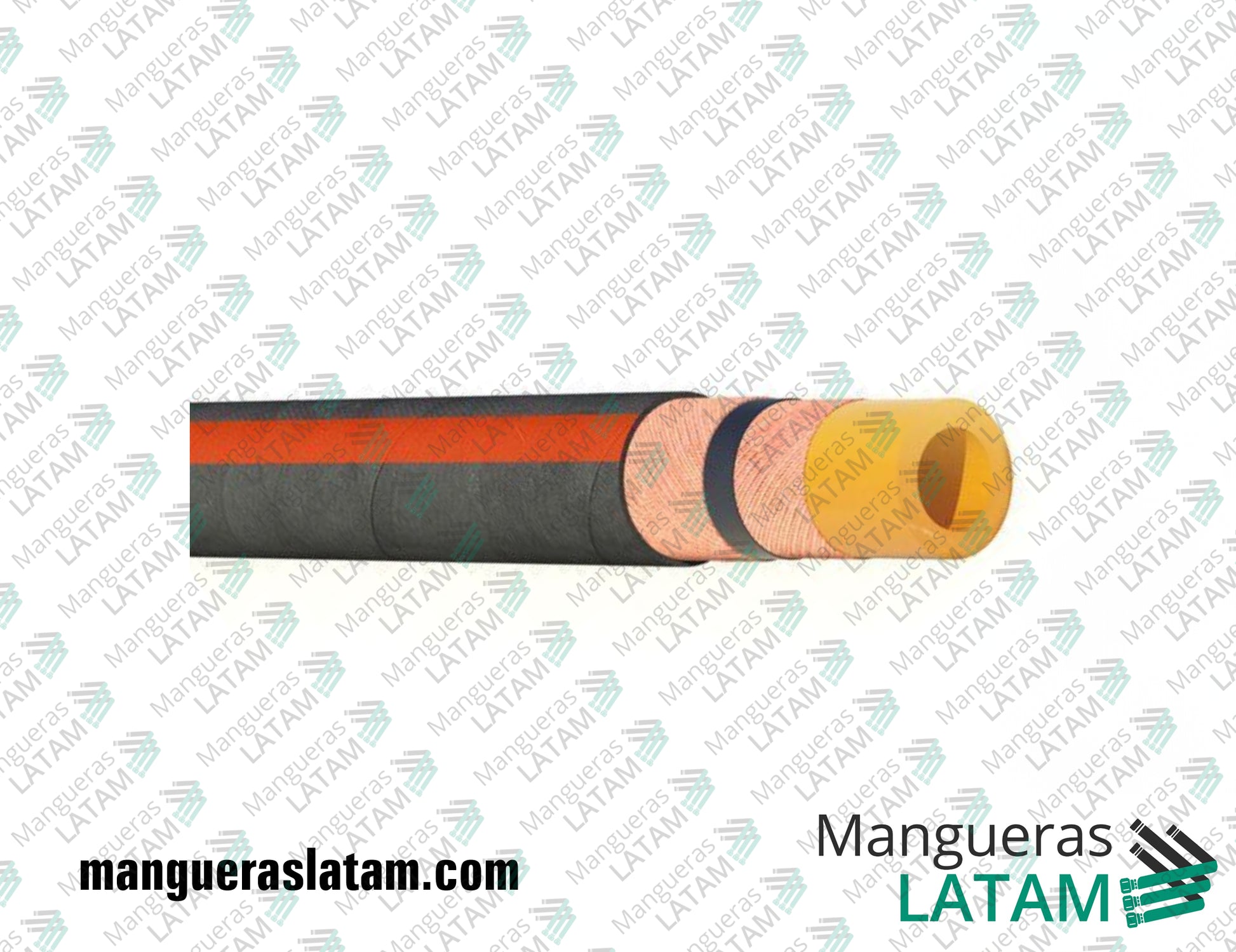 Manguera Industrial MICS Expelente Reforzada Látex Flextex Tipo Sahara Super Codigo 8602