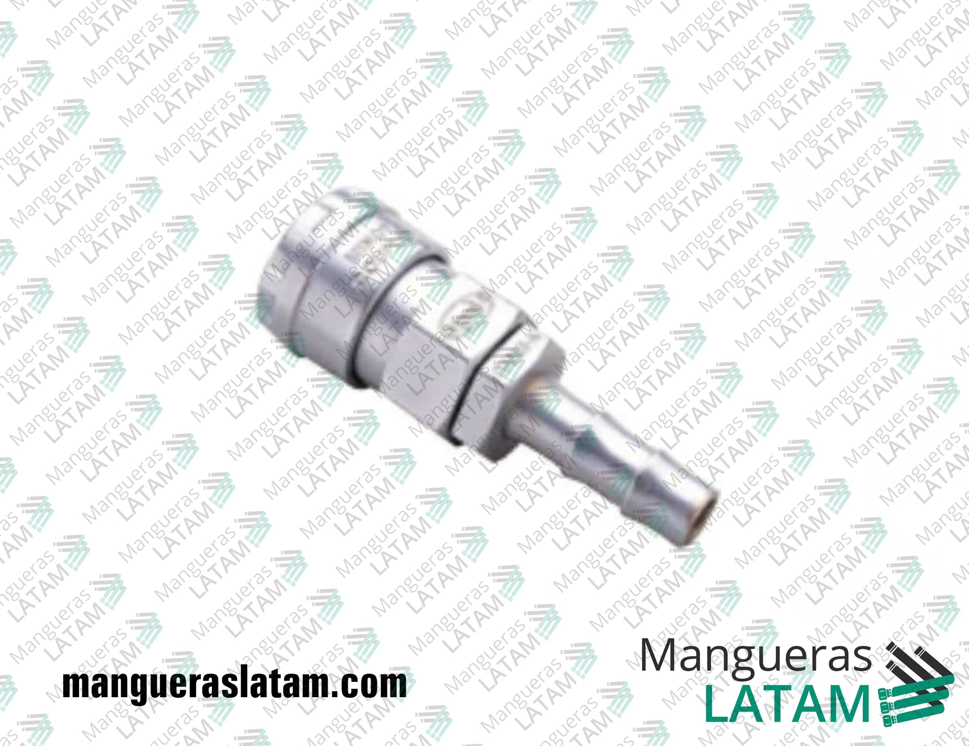 Conector Acople Rosca Hembra Espiga Zinc para Mangueras Neumáticas