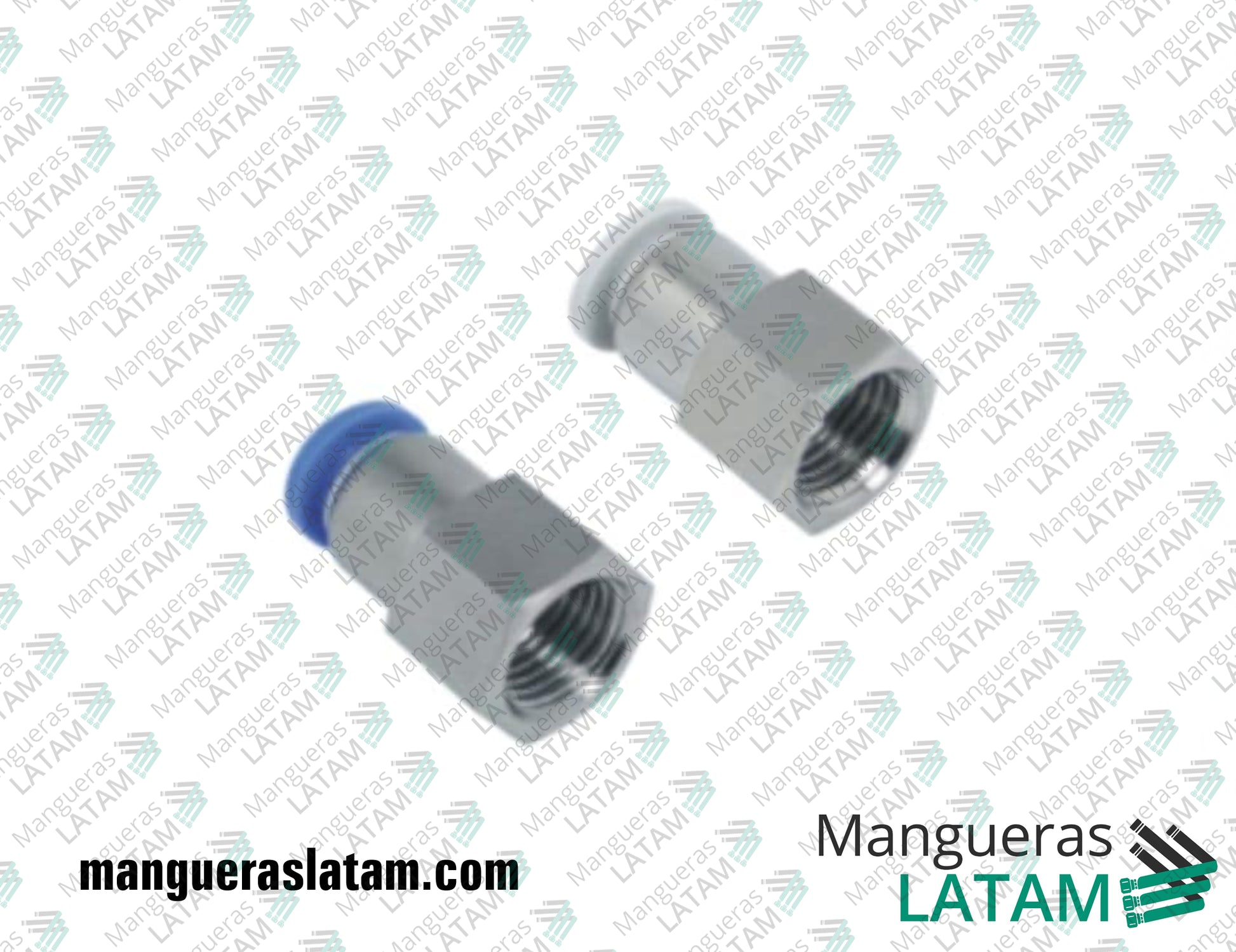 Conector Recto Hembra Acople para Mangueras Industriales