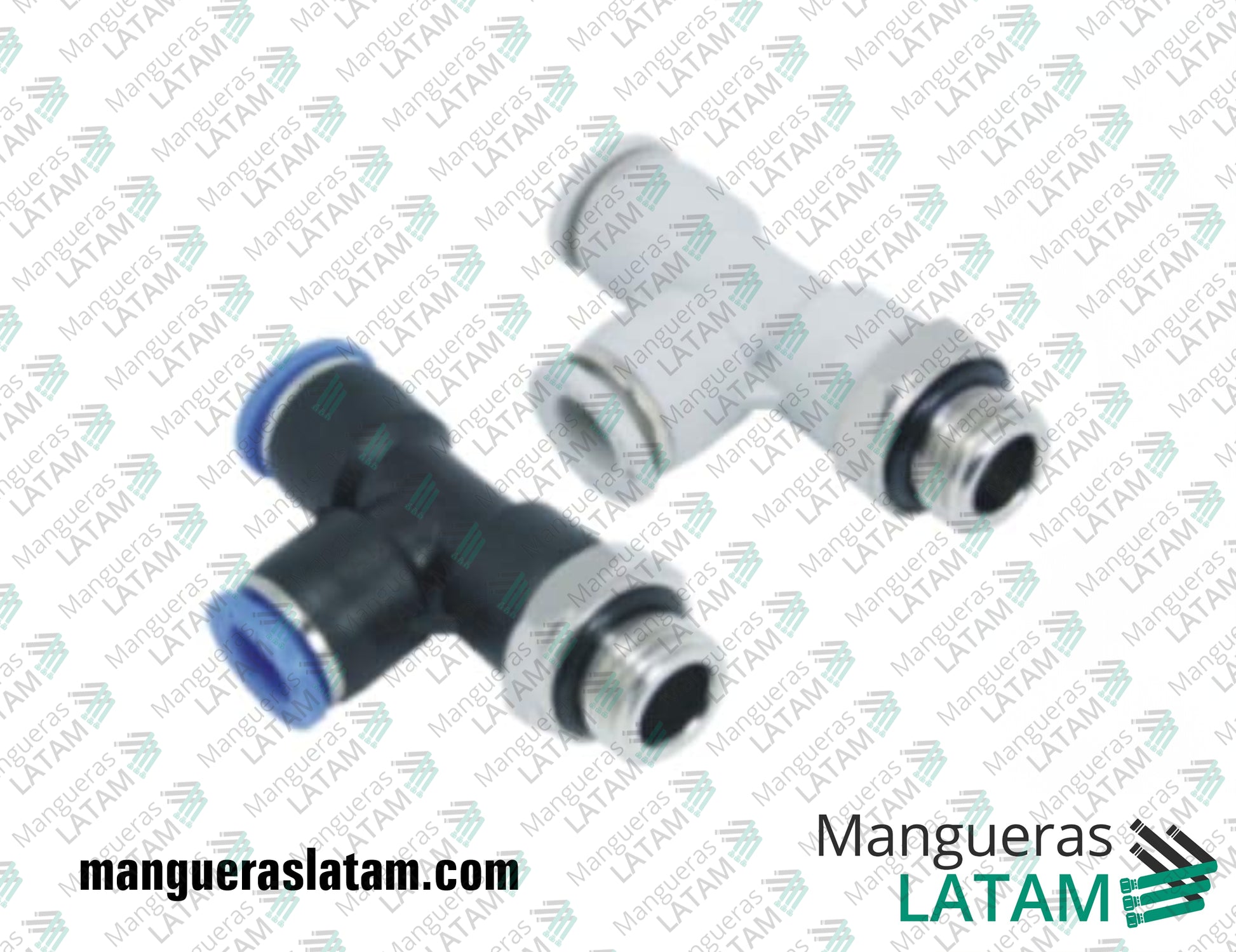 Conector T Lateral Acople para Mangueras Industriales