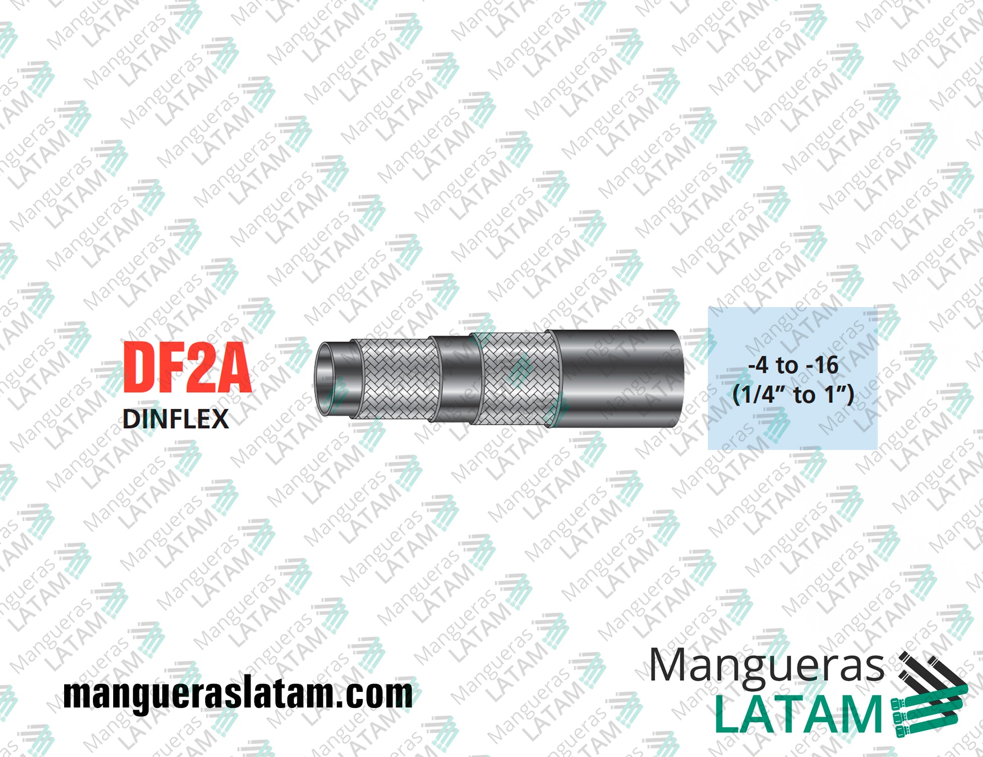 Manguera RYCO DINFLEX - EN857 2SC - SAE 100R2AT - SLIDER EXTRA ABRASSION