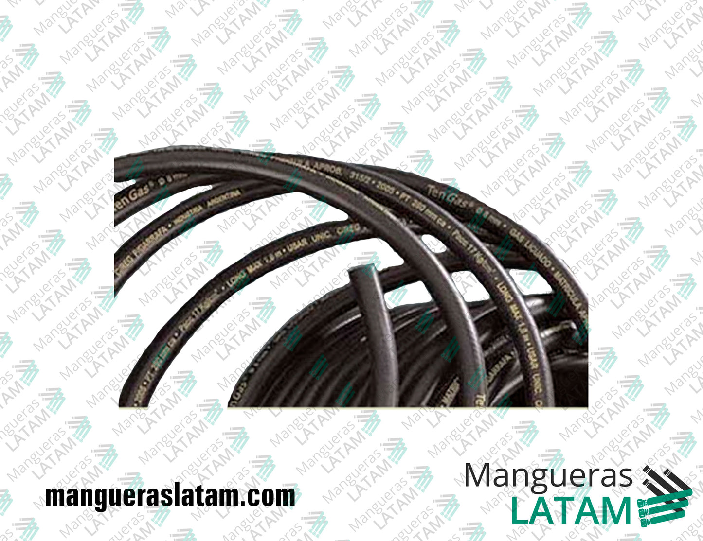 Manguera Plastimet TenGas Gas Aprobado Negro CODIGO 1120