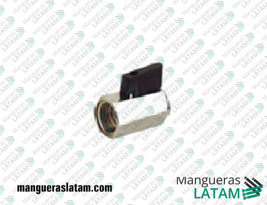 Mini Válvula Hembra Hembra de Bronce Poberaj para Mangueras y Tuberías