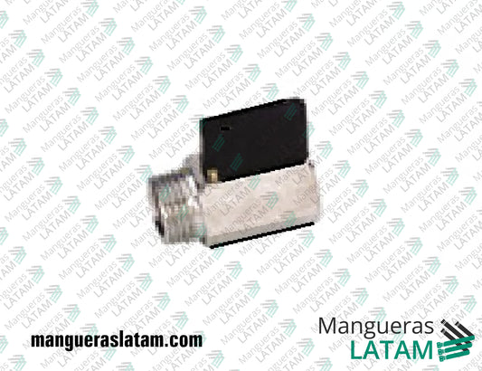 Mini Válvula Macho Hembra de Bronce Poberaj para Mangueras y Tuberías