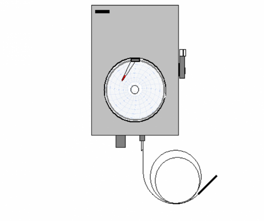 Registrador Analogico Presion / Temperatura