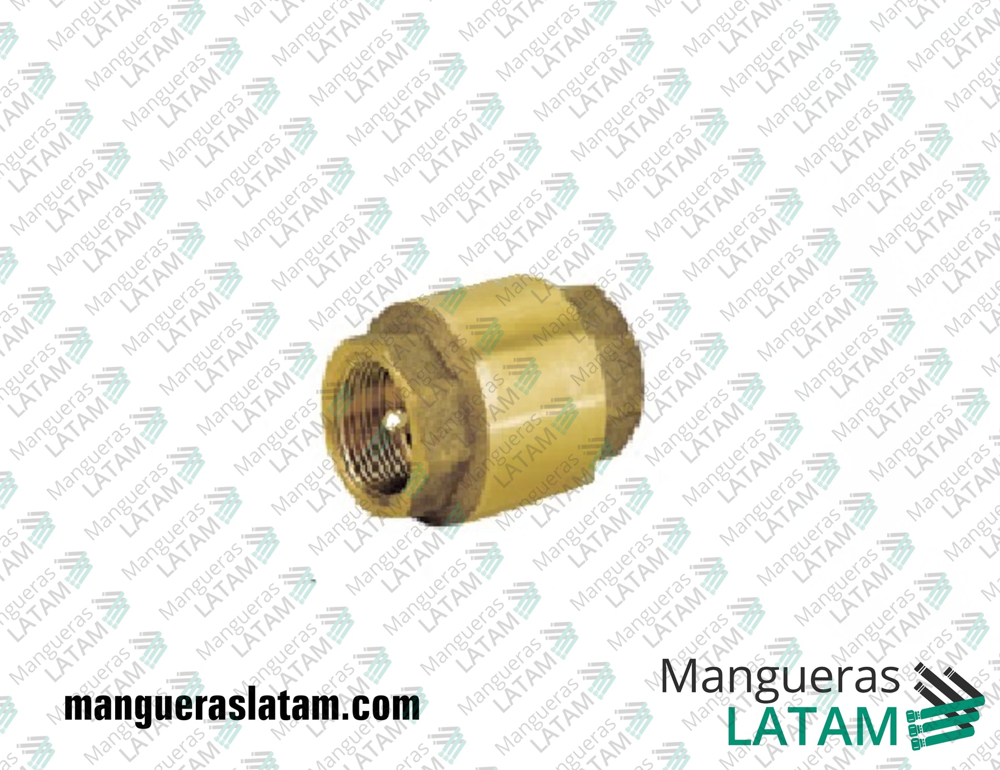 Válvula Retencion Vertical Bronce Roscado Plus Poberaj Mangueras y Tuberías